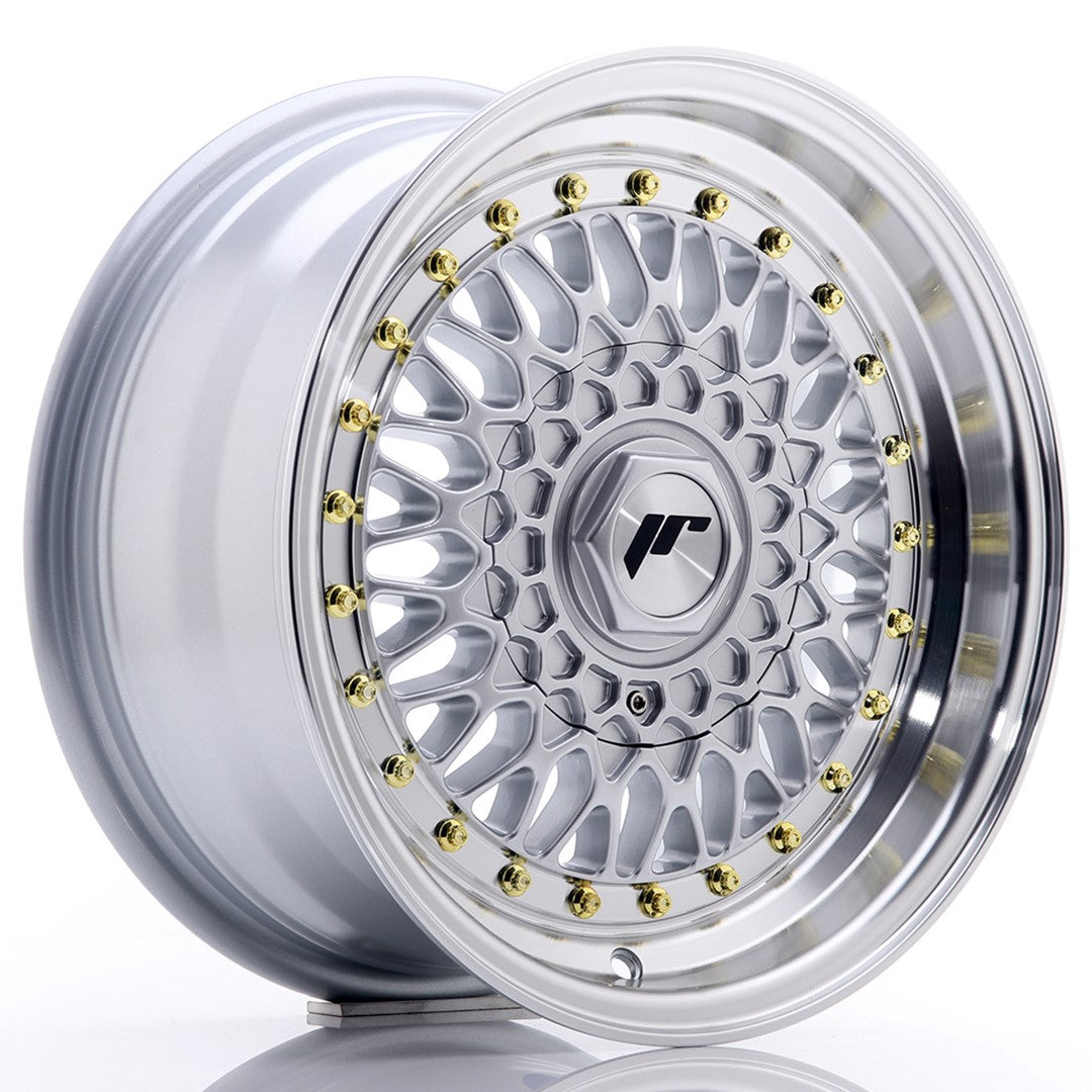 Llanta Japan Racing JR9 15x7 ET20 4x100/108 Silver w/ Machined Lip