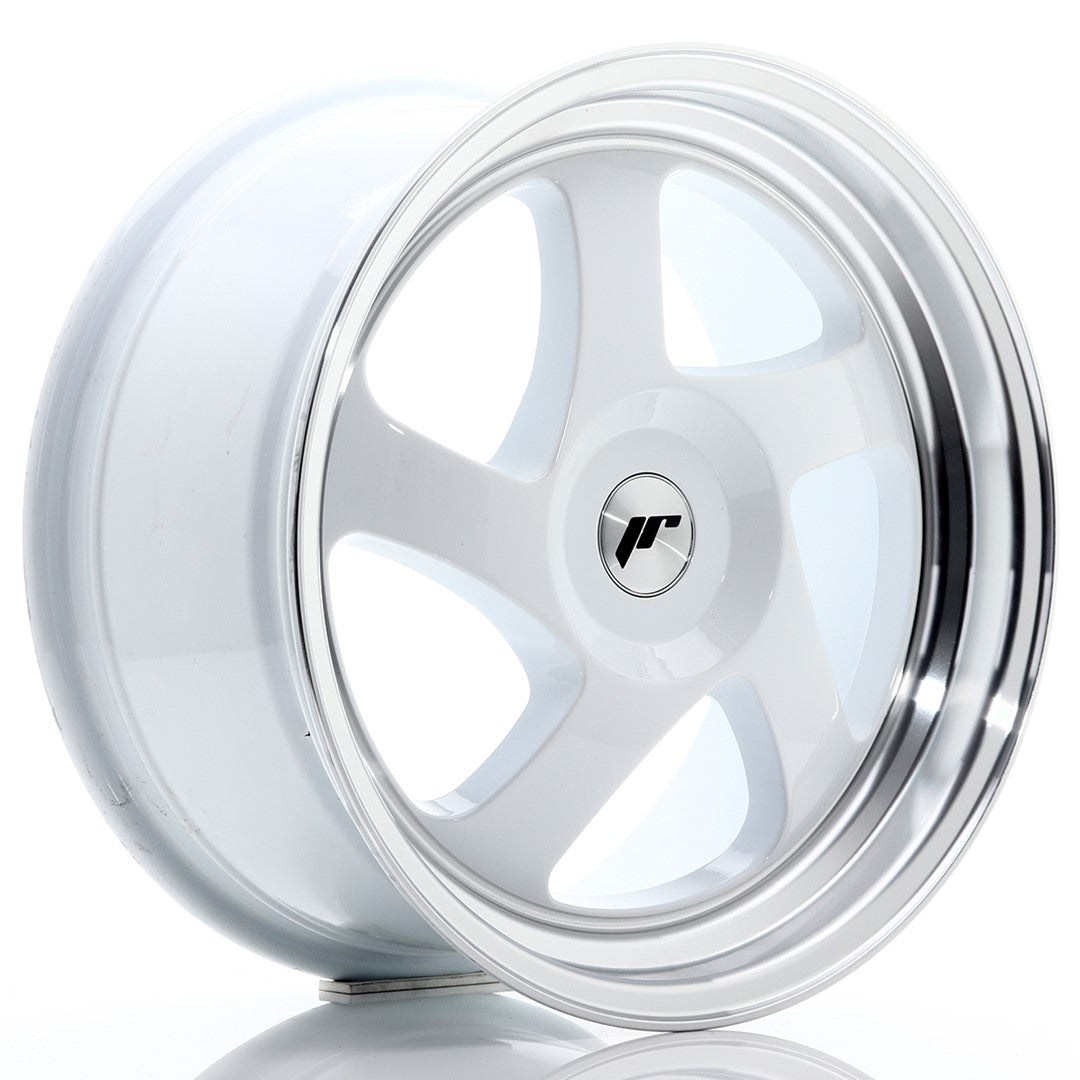 Llanta Japan Racing JR15 17x8 ET35 BLANK White w/ Machined Lip