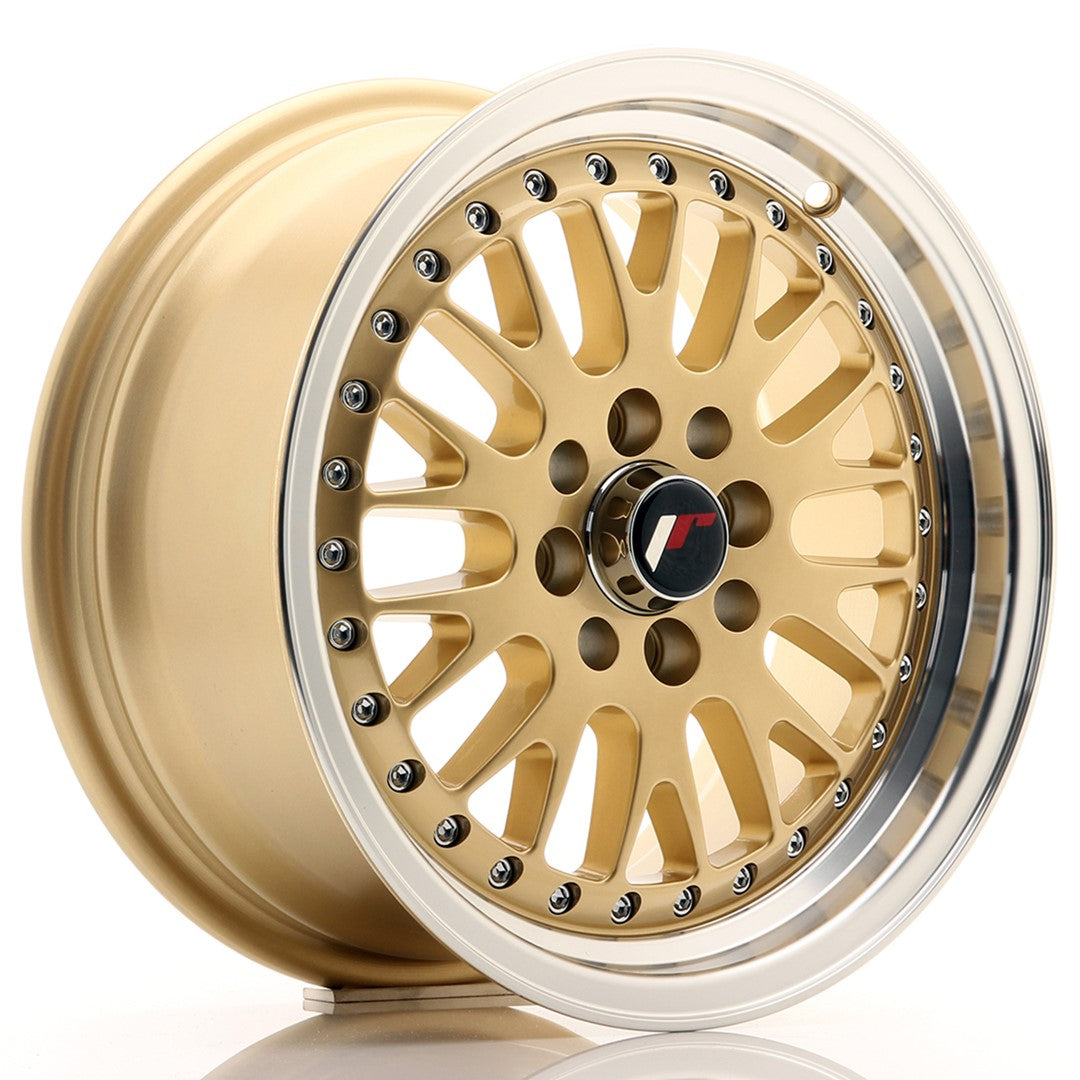 Llanta Japan Racing JR10 15x7 ET30 4x100/108 Gold w/ Machined Lip