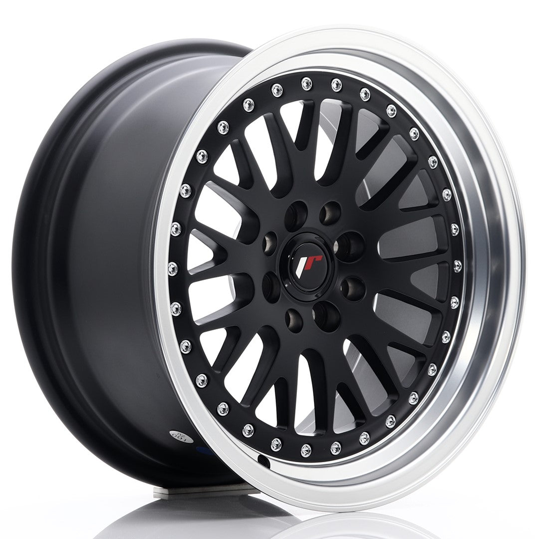 Llanta Japan Racing JR10 16x8 ET20 4x100/108 Matt Black w/ Machined Lip