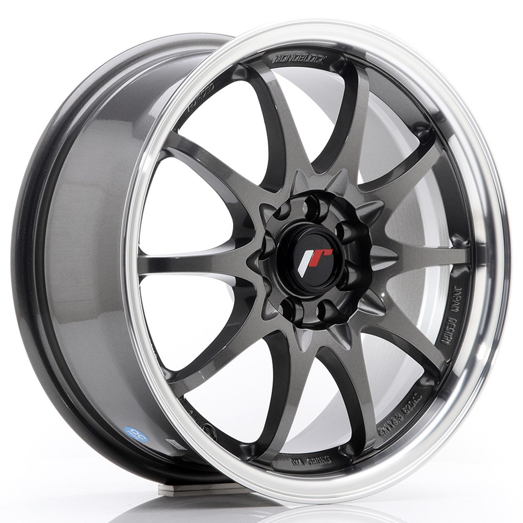 Llanta Japan Racing JR5 16x7 ET30 4x100/108 Gun Metal w/ Machined Lip