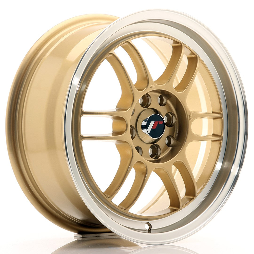 Llanta Japan Racing JR7 16x7 ET38 4x100/114 Gold w/ Machined Lip