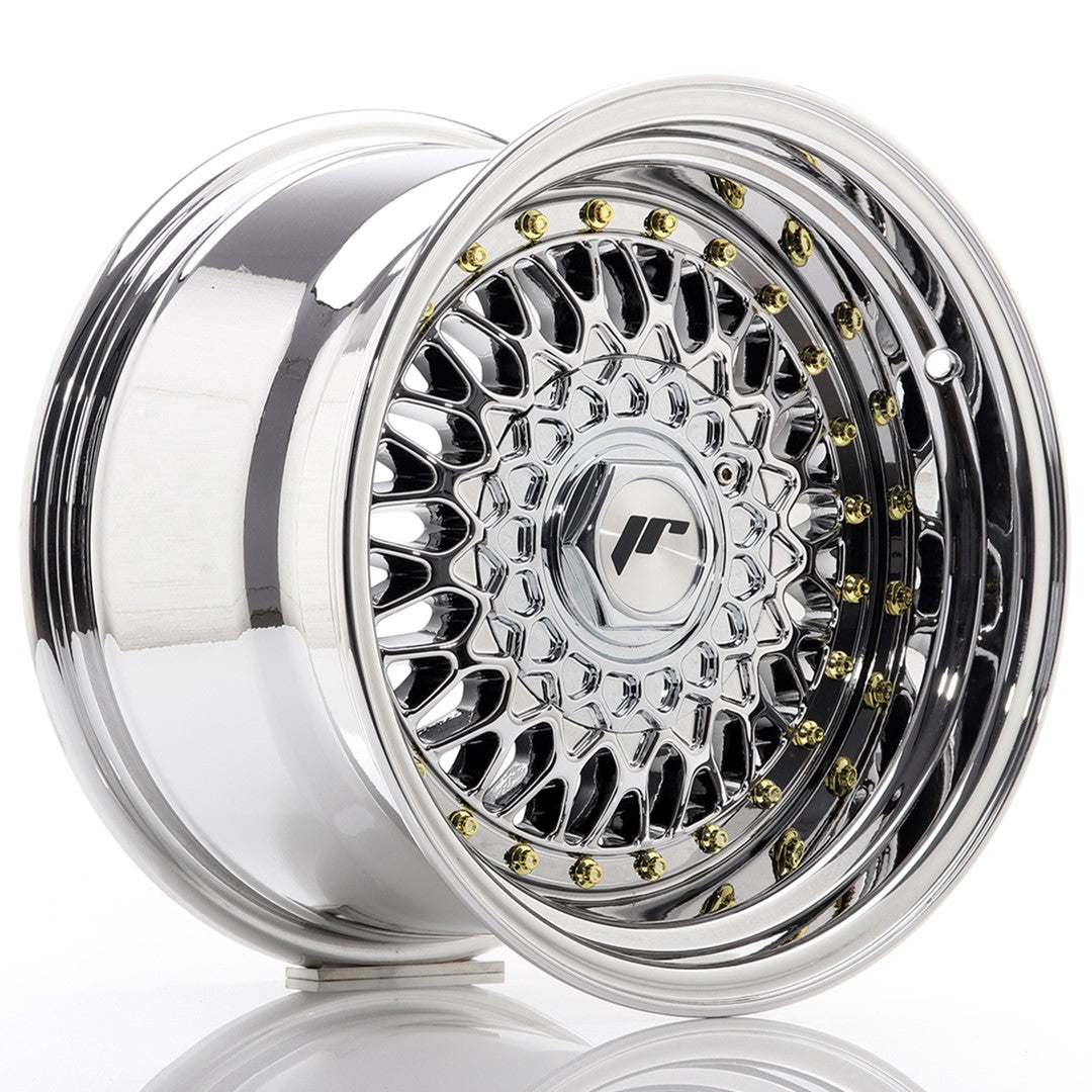 Llanta Japan Racing JR9 15x9 ET10 4x100/108 Chrome