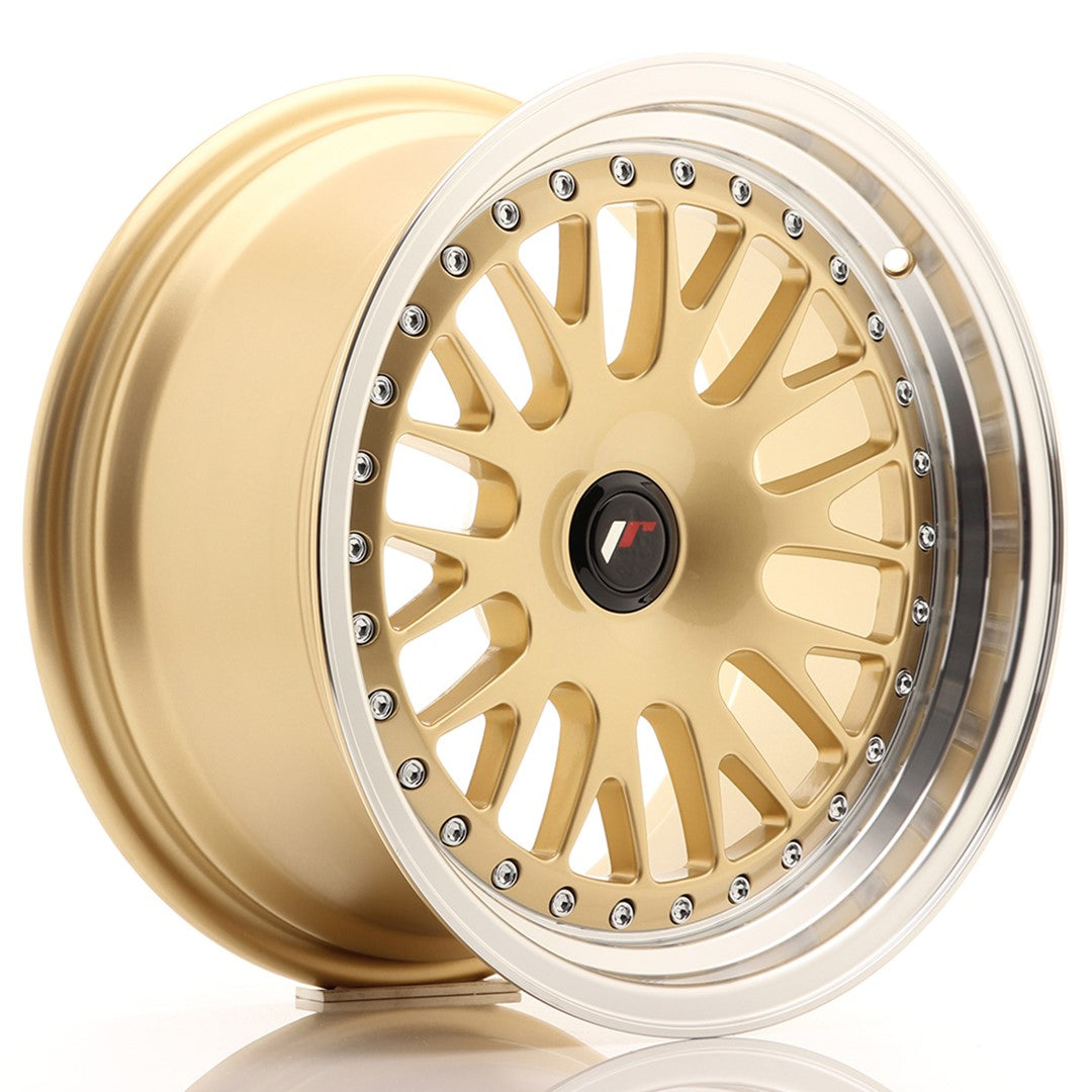Llanta Japan Racing JR10 16x8 ET20 BLANK Gold w/ Machined Lip