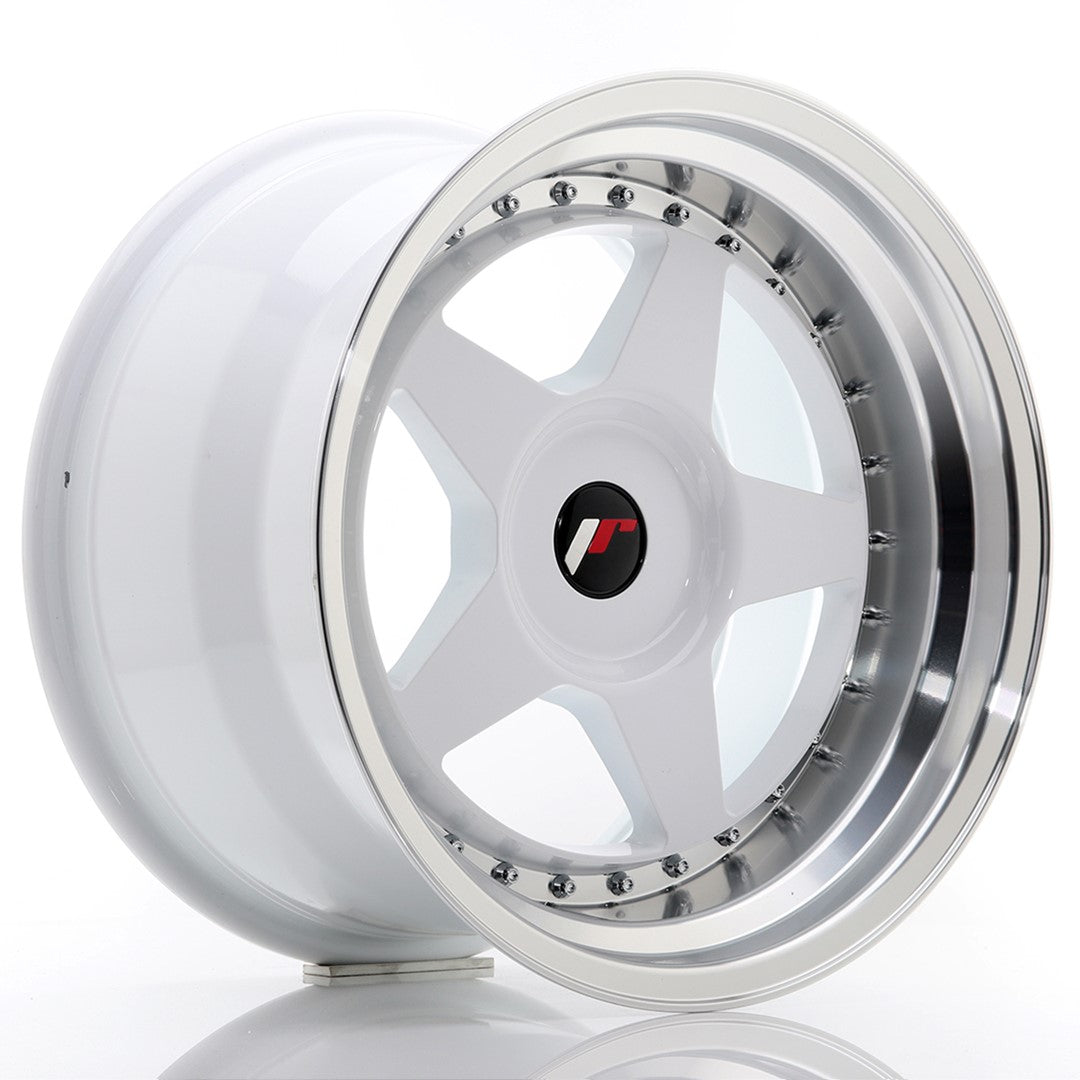 Llanta Japan Racing JR6 17x10 ET20 BLANK White w/ Machined Lip