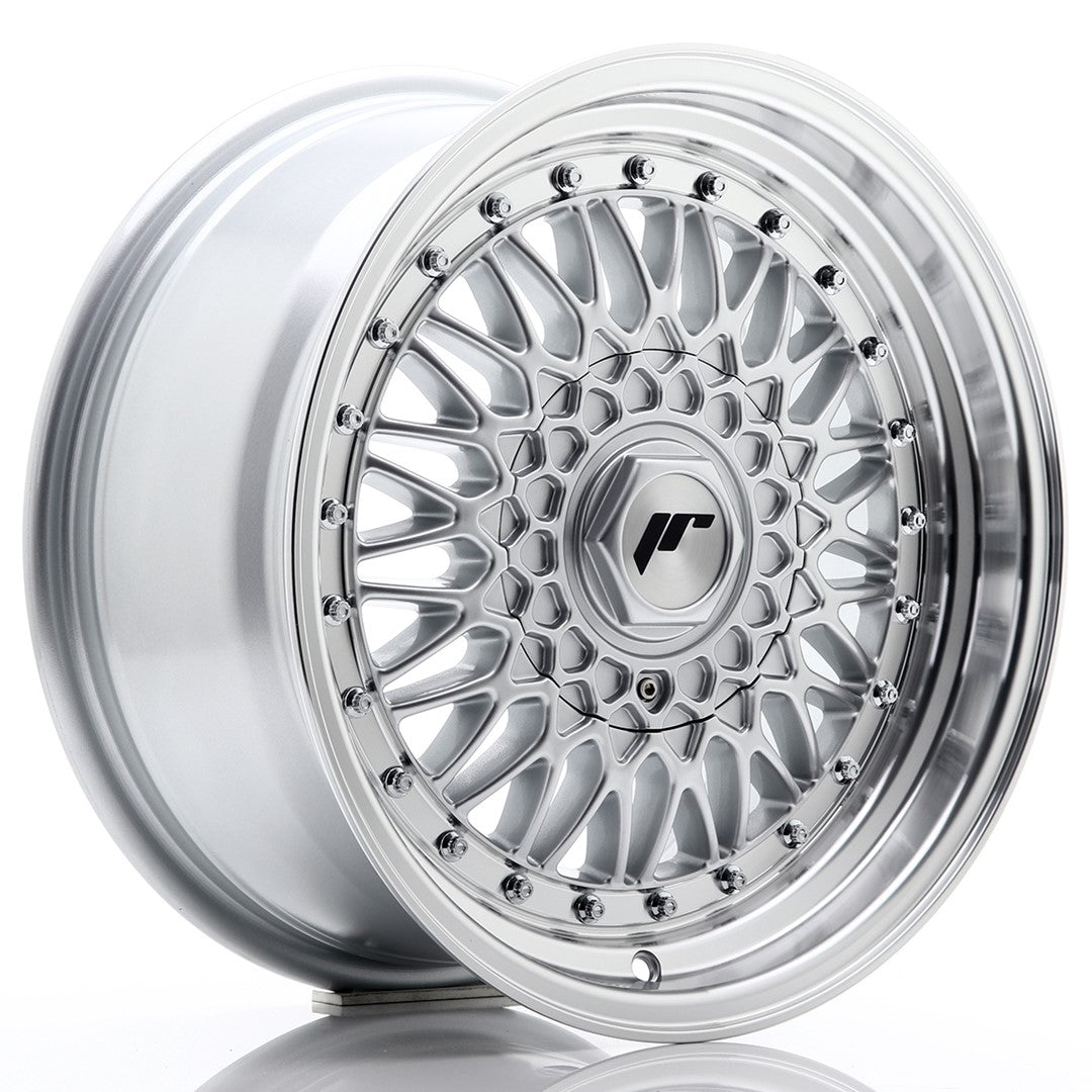Llanta Japan Racing JR9 16x7,5 ET25 4x100/108 Silver w/ Machined Lip+Silver Rivets