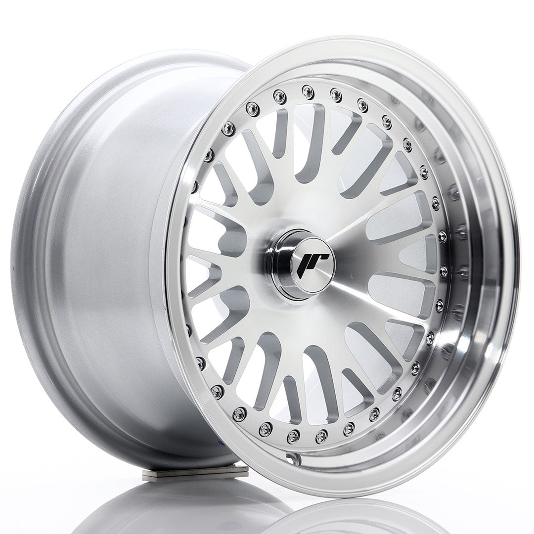 Llanta Japan Racing JR10 15x9 ET0-20 BLANK Silver Machined Face