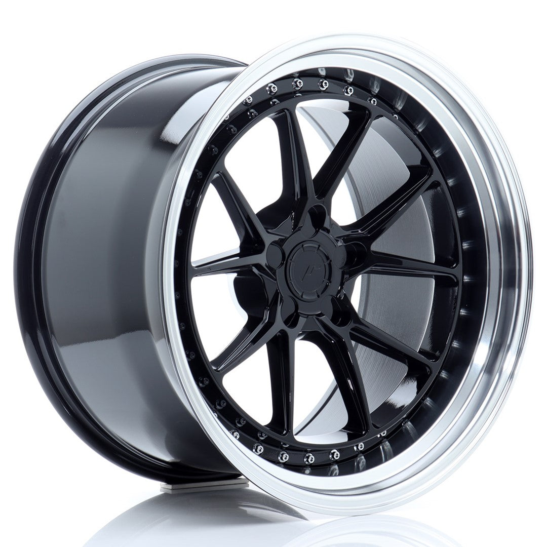 Llanta Japan Racing JR39 19x11 ET0-25 5H BLANK Gloss Black w/ Machined Lip