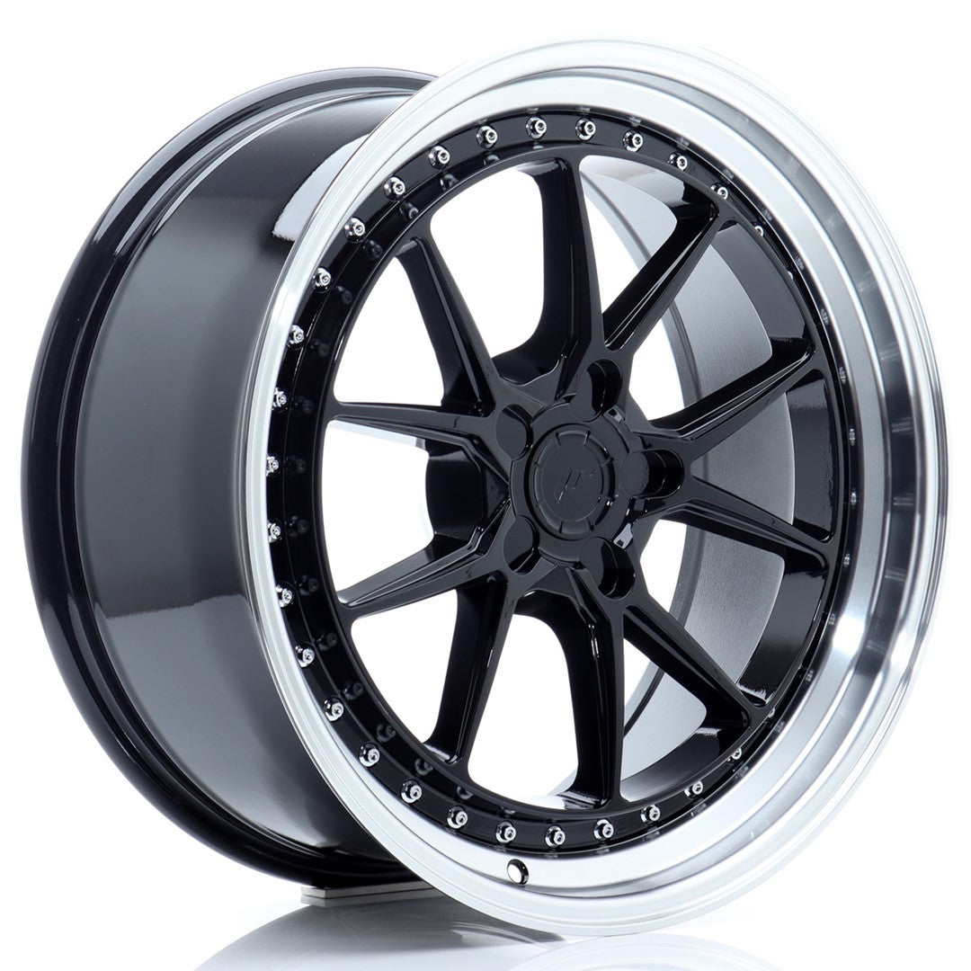 Llanta Japan Racing JR39 19x8,5 ET15-35 5H BLANK Gloss Black w/ Machined Lip