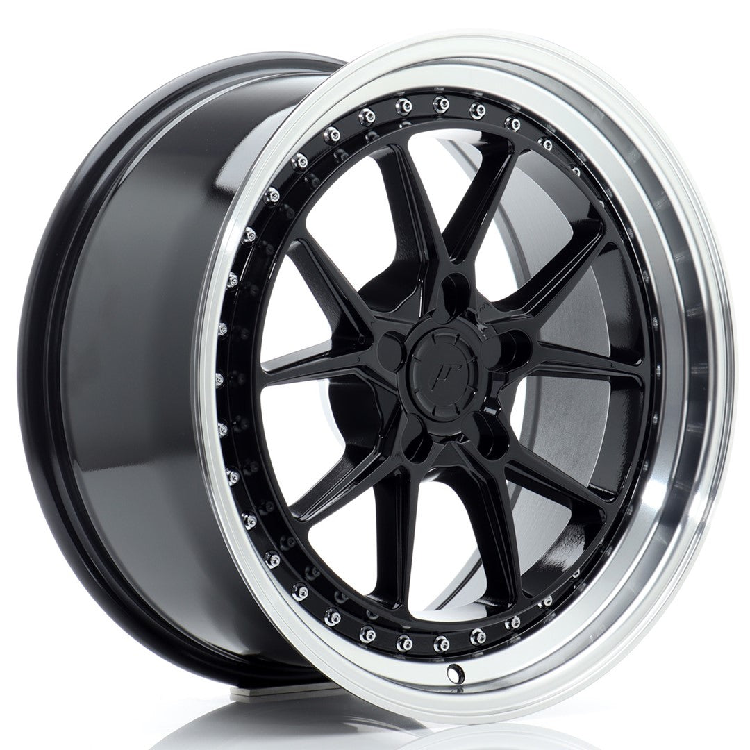 Llanta Japan Racing JR39 18x8,5 ET15-35 5H BLANK Gloss Black w/ Machined Lip