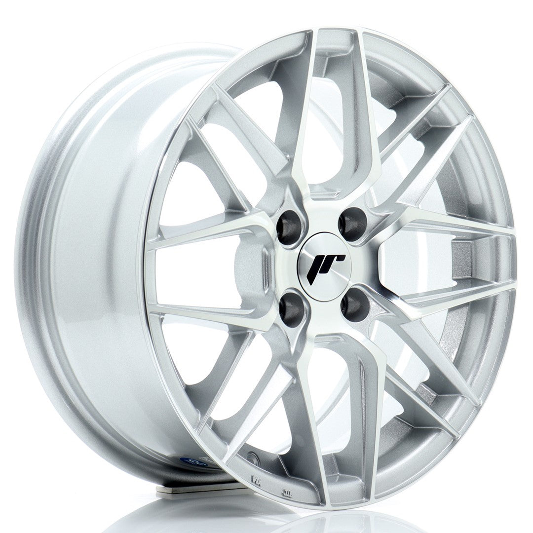 Llanta Japan Racing JR28 15x7 ET38 4x100 Silver Machined Face
