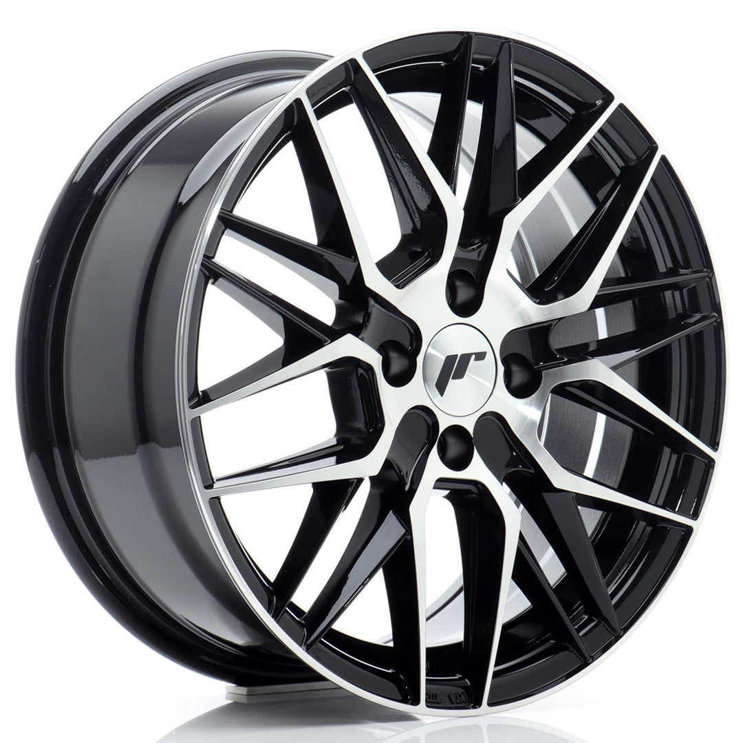 Llanta Japan Racing JR28 16x7 ET40 4x100 Gloss Black Machined Face