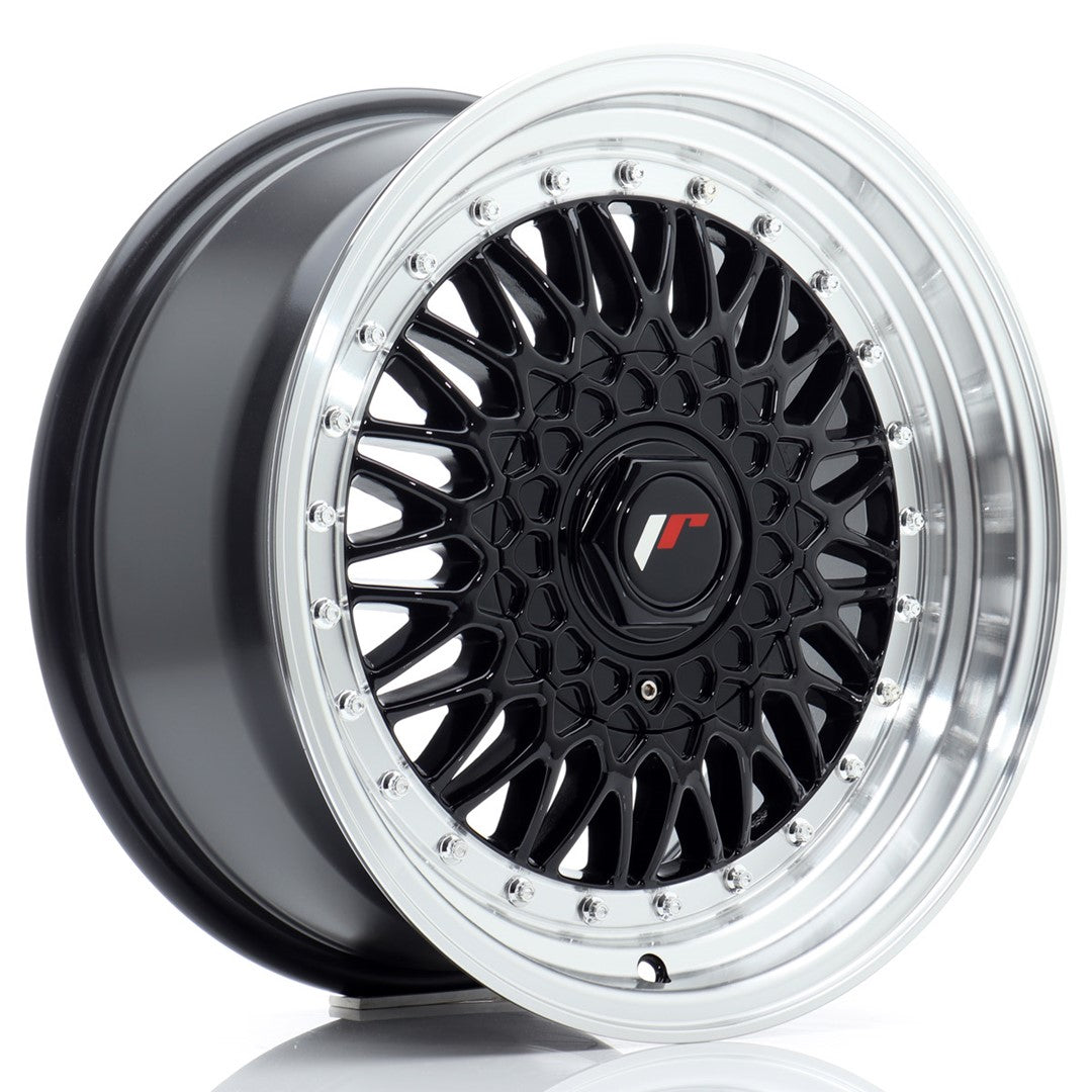 Llanta Japan Racing JR9 16x7,5 ET25 4x100/108 Gloss Black w/ Machined Lip