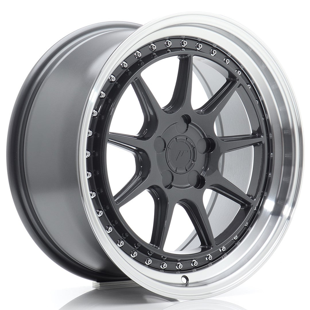 Llanta Japan Racing JR47 18x8,5 ET15-35 5H BLANK Hyper Gray w/ Machined Lip