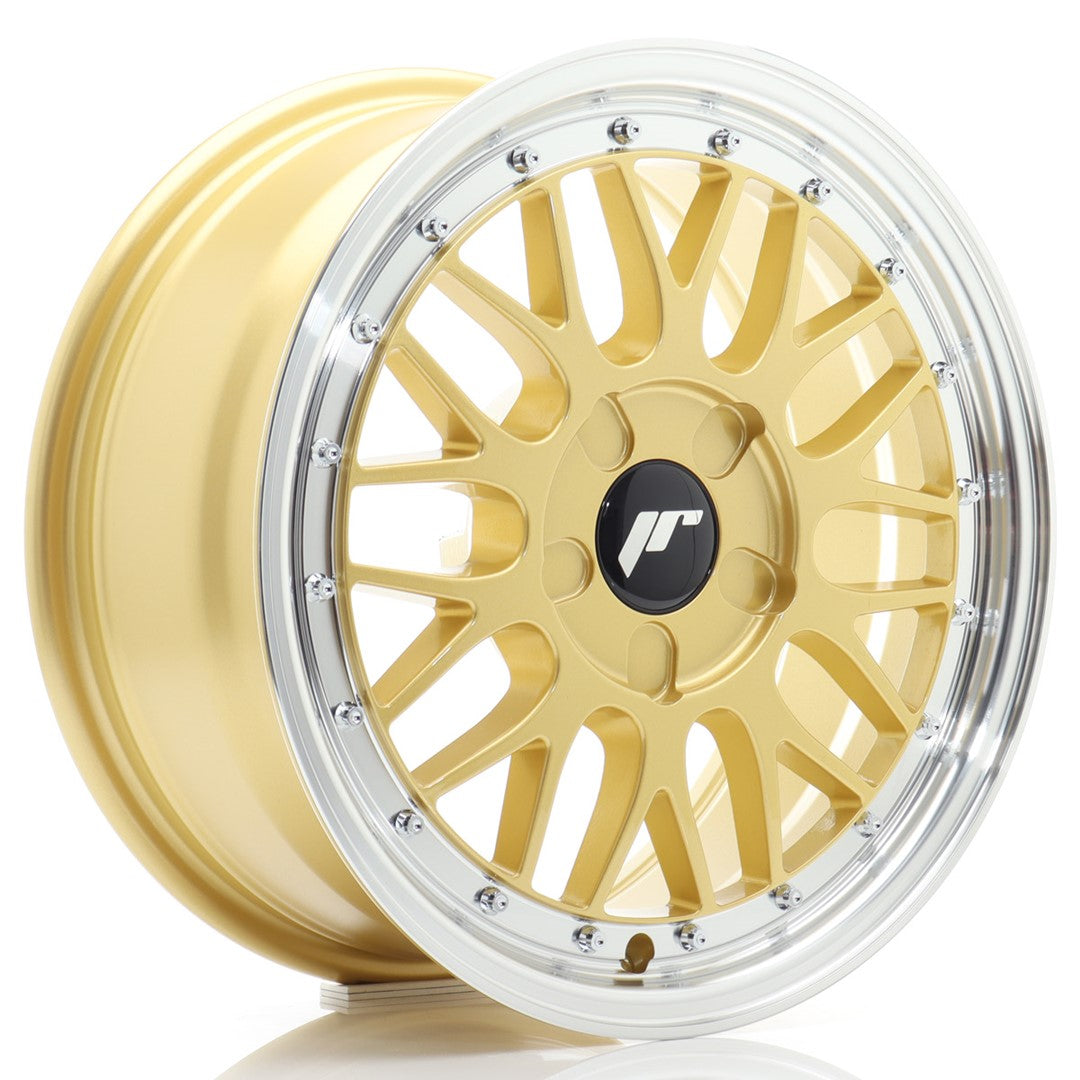 Llanta Japan Racing JR23 16x7 ET20-45 5H BLANK Gold w/ Machined Lip