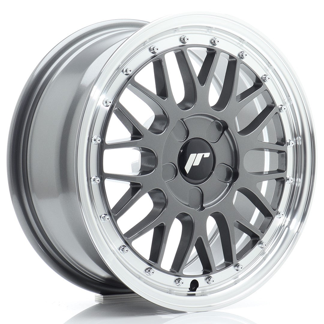 Llanta Japan Racing JR23 16x7 ET20-45 5H BLANK Hyper Gray w/ Machined Lip
