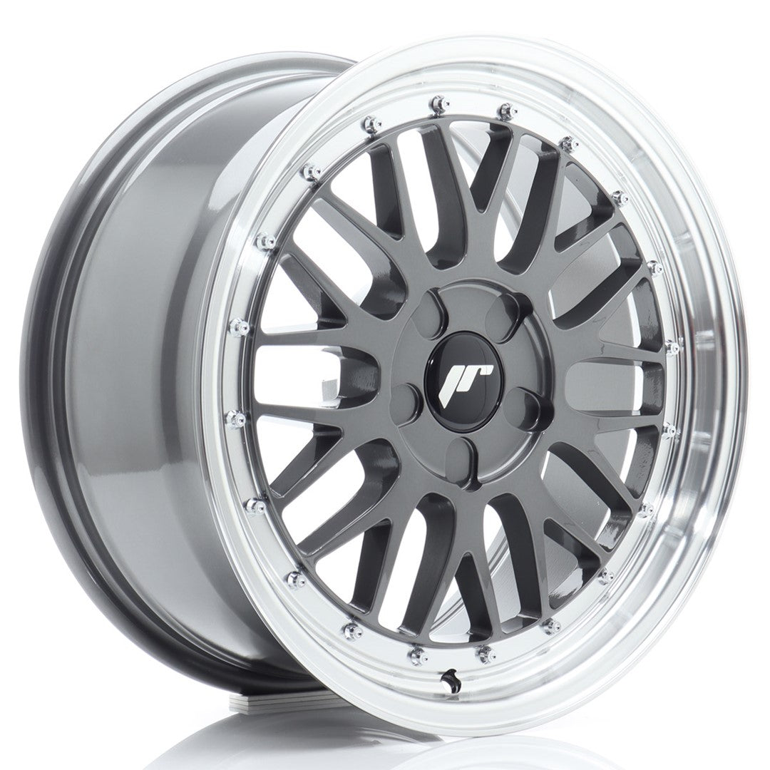 Llanta Japan Racing JR23 17x8 ET20-45 5H BLANK Hyper Gray w/ Machined Lip