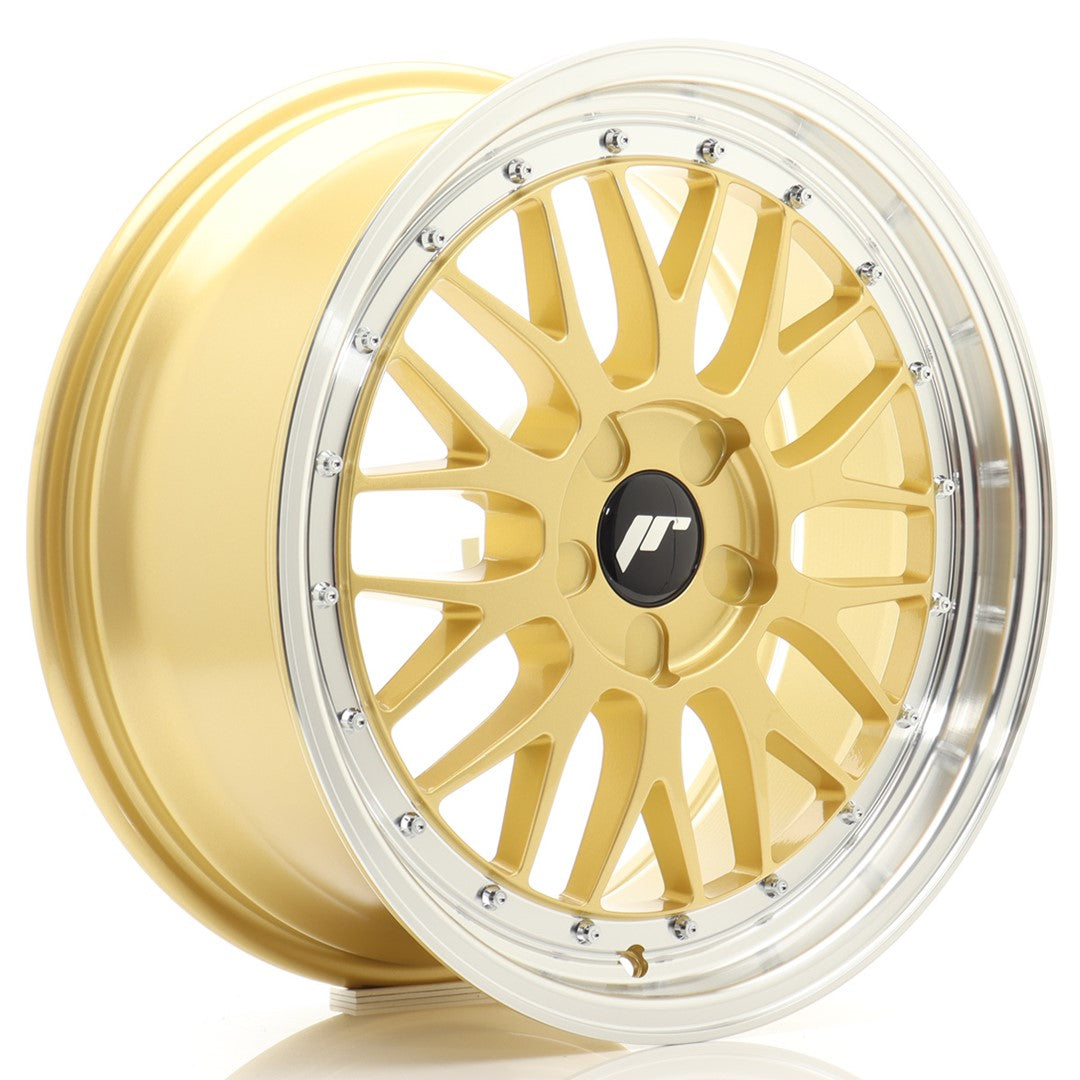Llanta Japan Racing JR23 18x8 ET20-42 5H BLANK Gold w/ Machined Lip