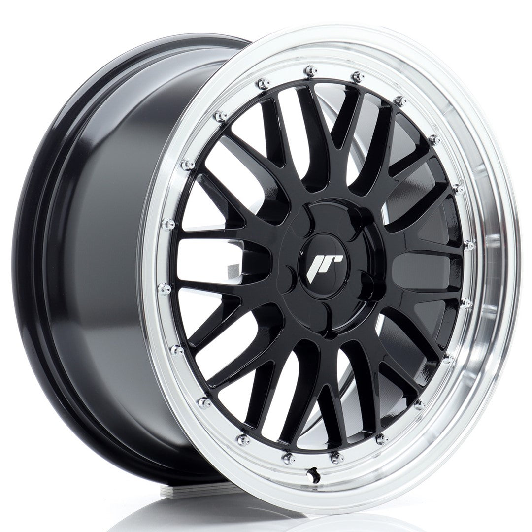 Llanta Japan Racing JR23 18x8,5 ET20-48 5H BLANK Gloss Black w/ Machined Lip