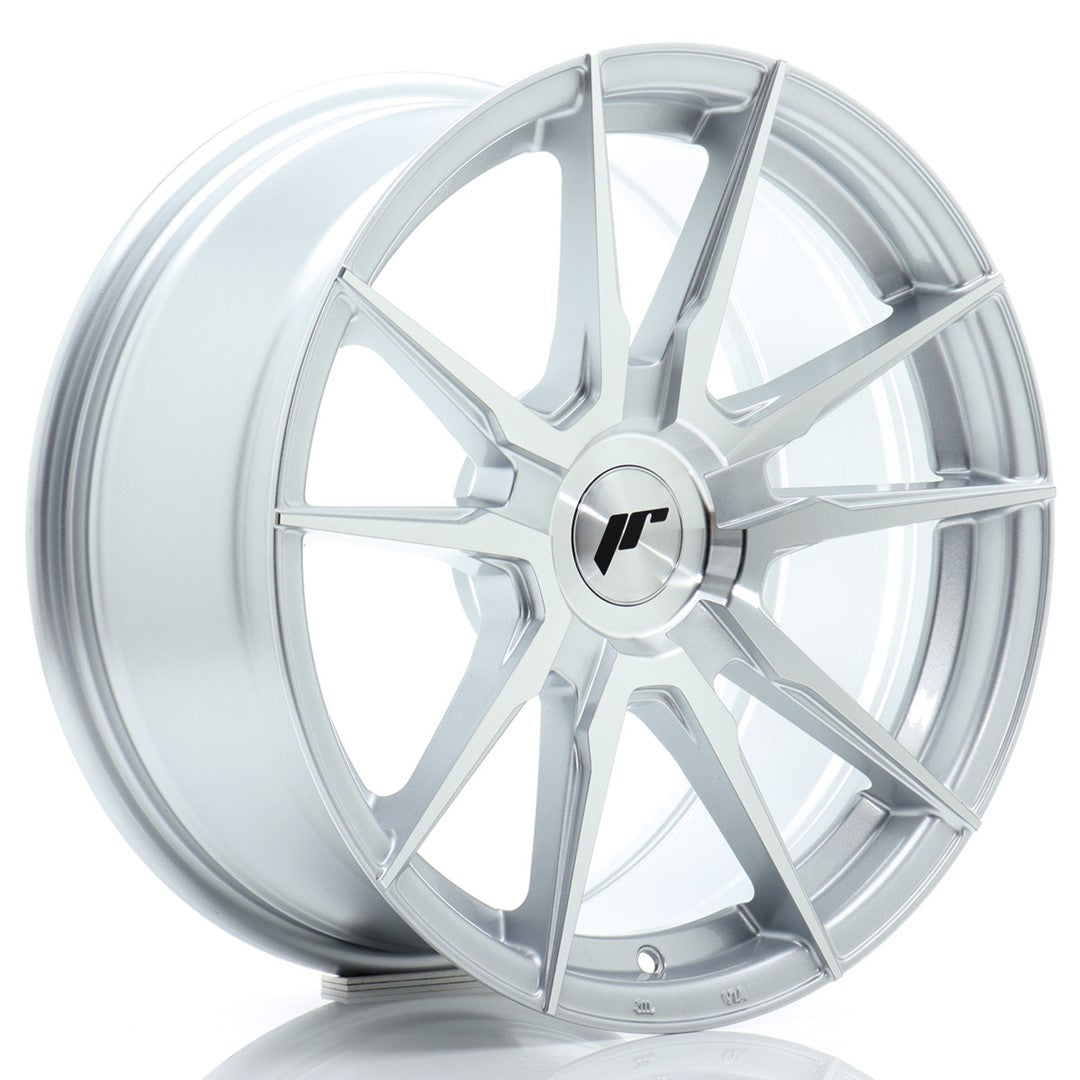 Llanta Japan Racing JR21 17x8 ET20-35 BLANK Silver Machined Face