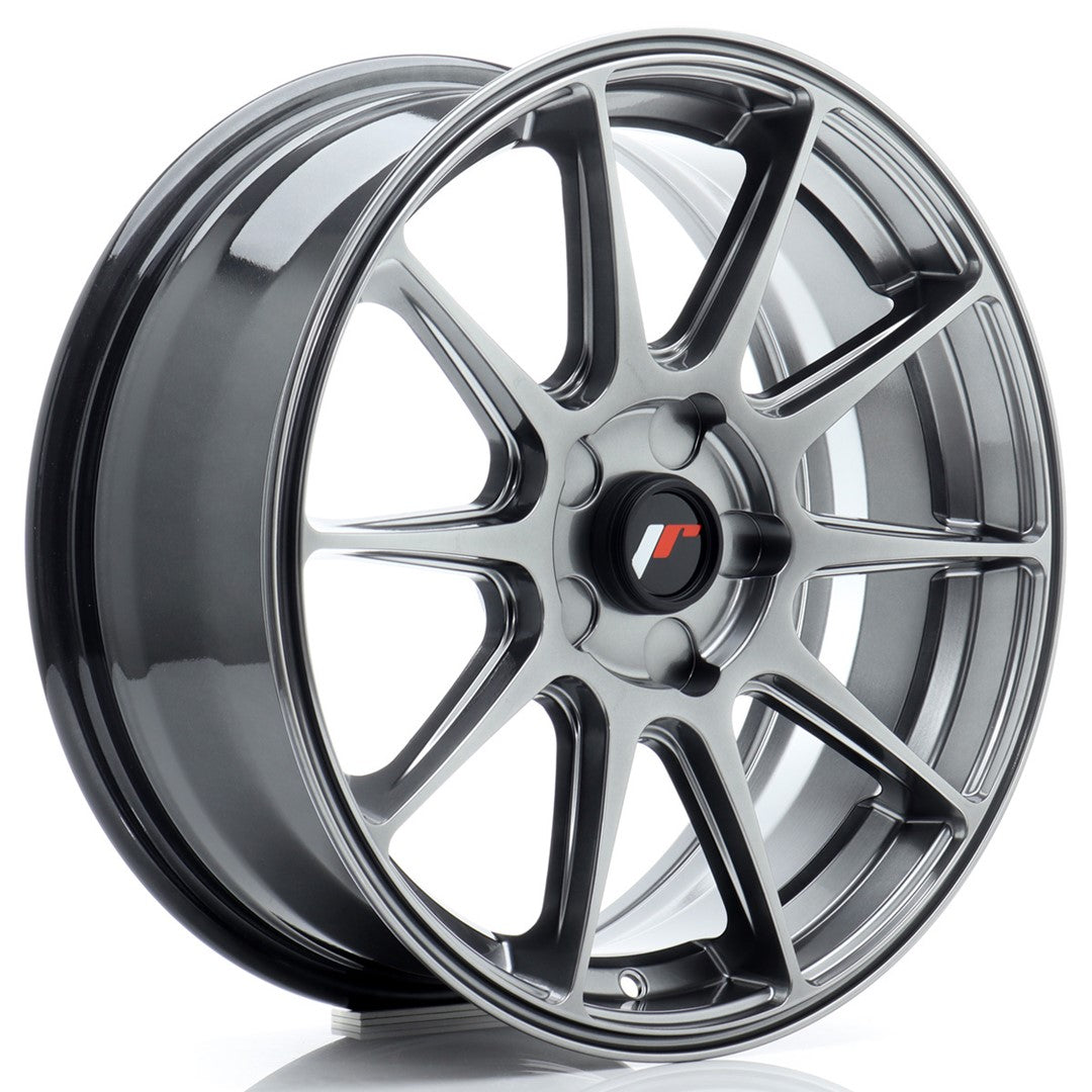 Llanta Japan Racing JR11 17x7 ET20-38 5H BLANK Hyper Black