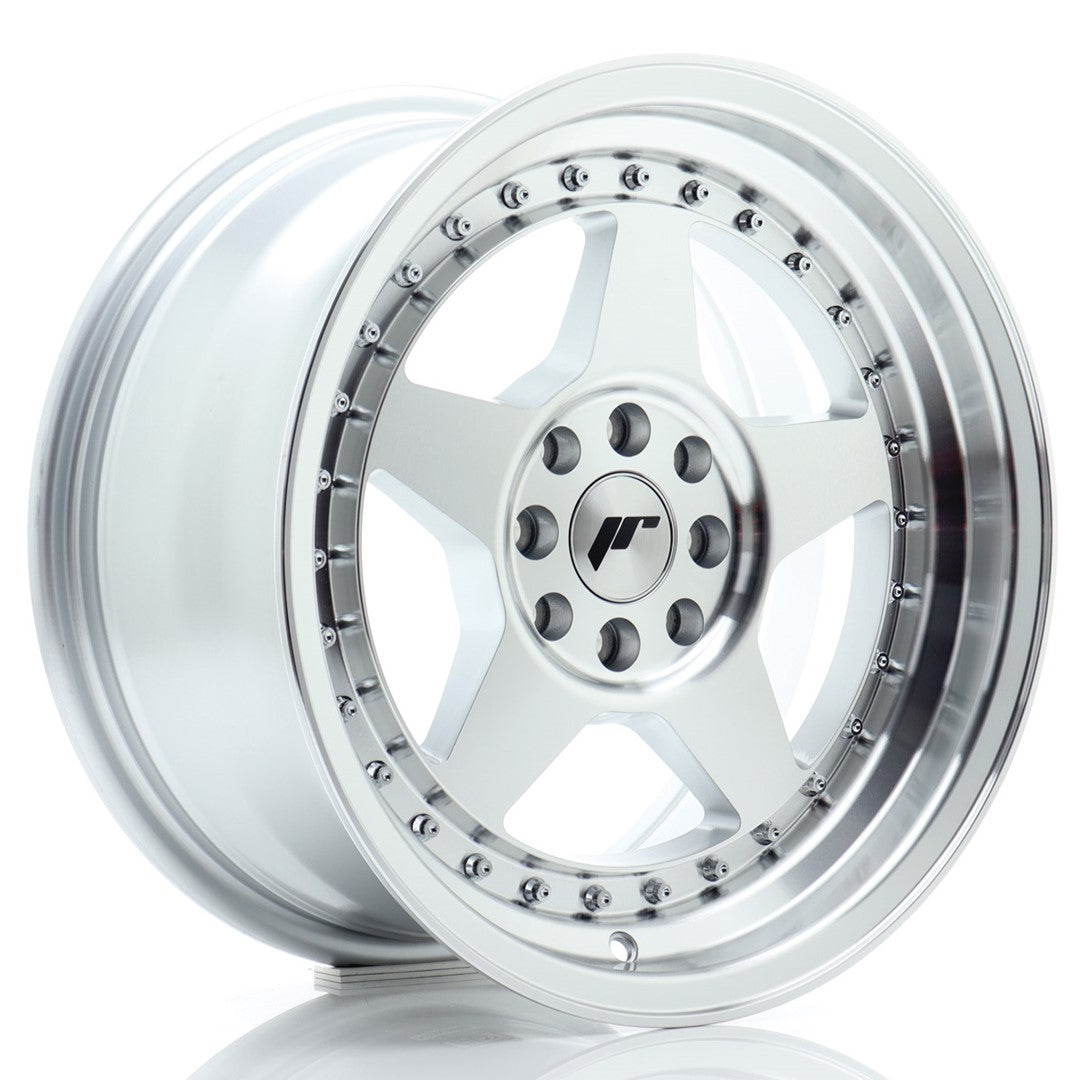 Llanta Japan Racing JR6 16x8 ET25 4x100/108 Silver Machined Face