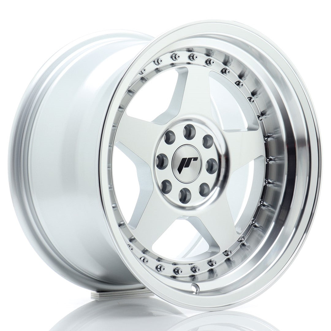 Llanta Japan Racing JR6 16x9 ET20 4x100/108 Silver Machined Face