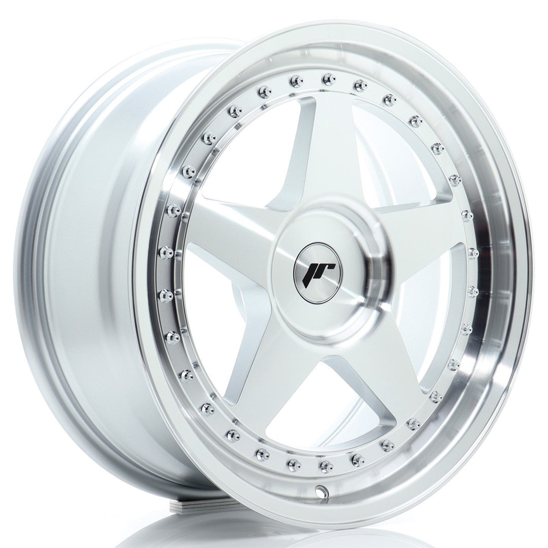 Llanta Japan Racing JR6 18x8 ET20-35 BLANK Silver Machined Face
