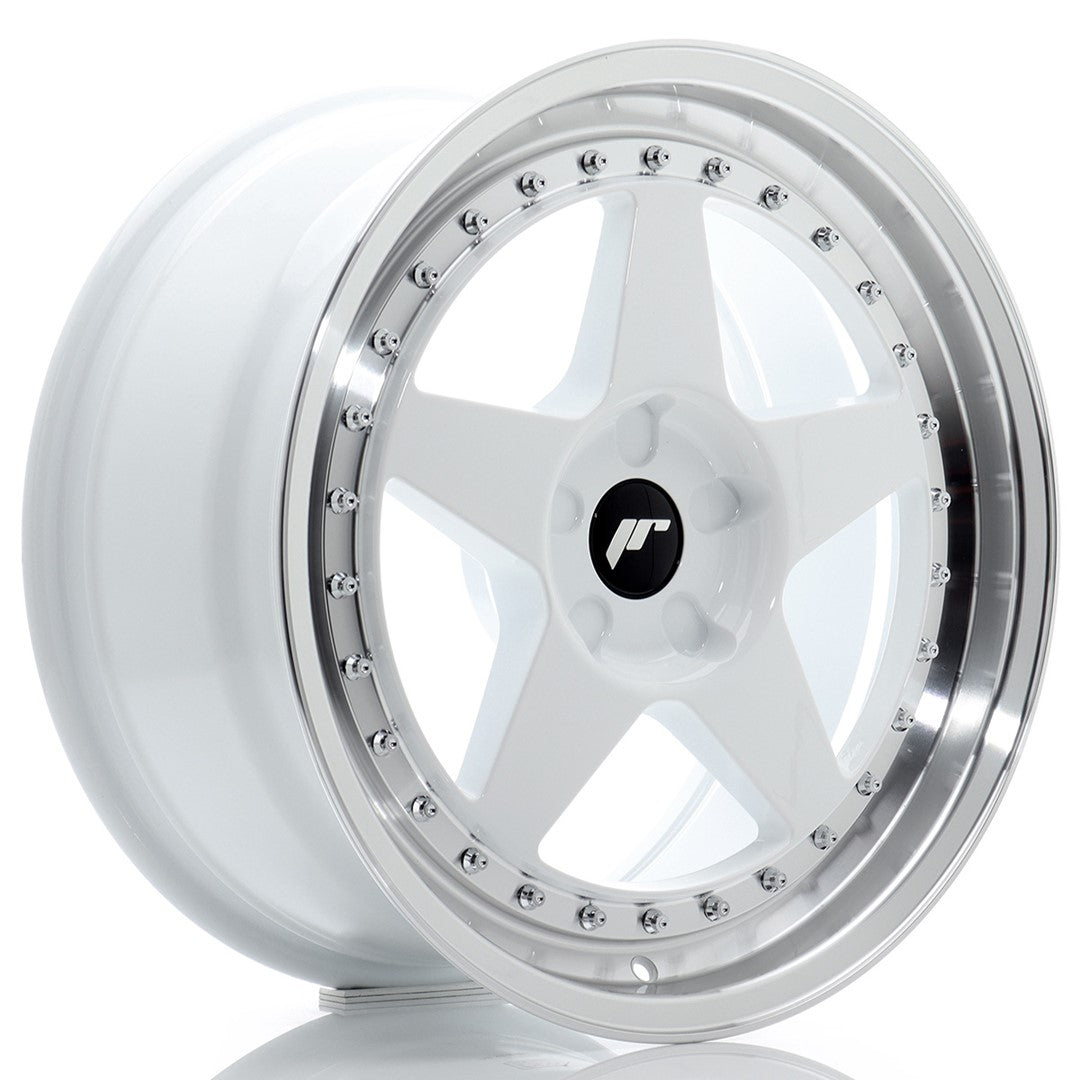 Llanta Japan Racing JR6 18x8,5 ET20-40 5H BLANK White w/ Machined Lip