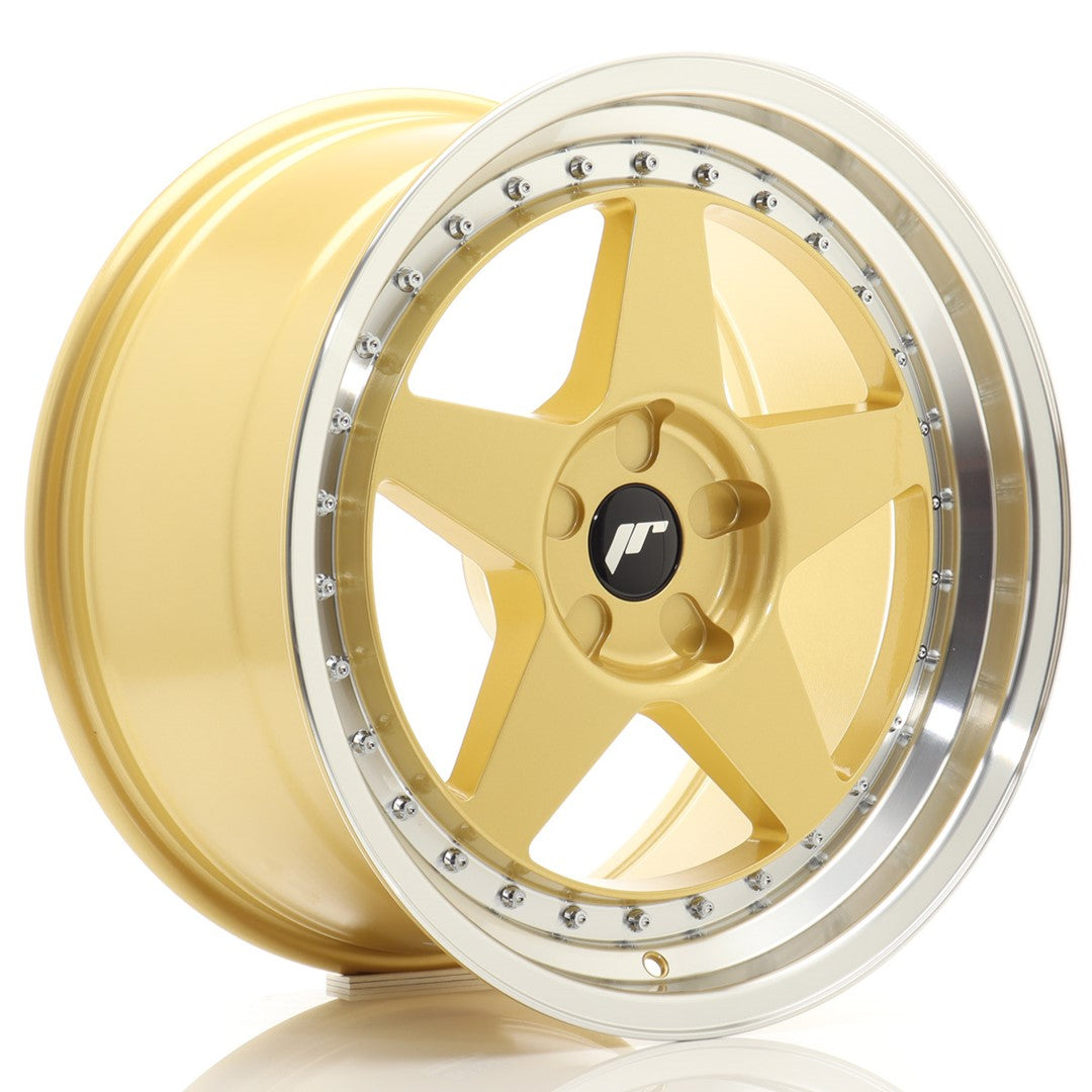 Llanta Japan Racing JR6 18x9,5 ET20-40 5H BLANK Gold w/ Machined Lip