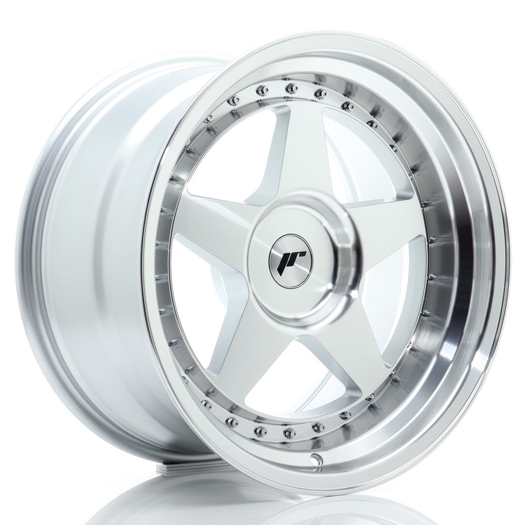 Llanta Japan Racing JR6 18x10 ET0-25 BLANK Silver Machined Face