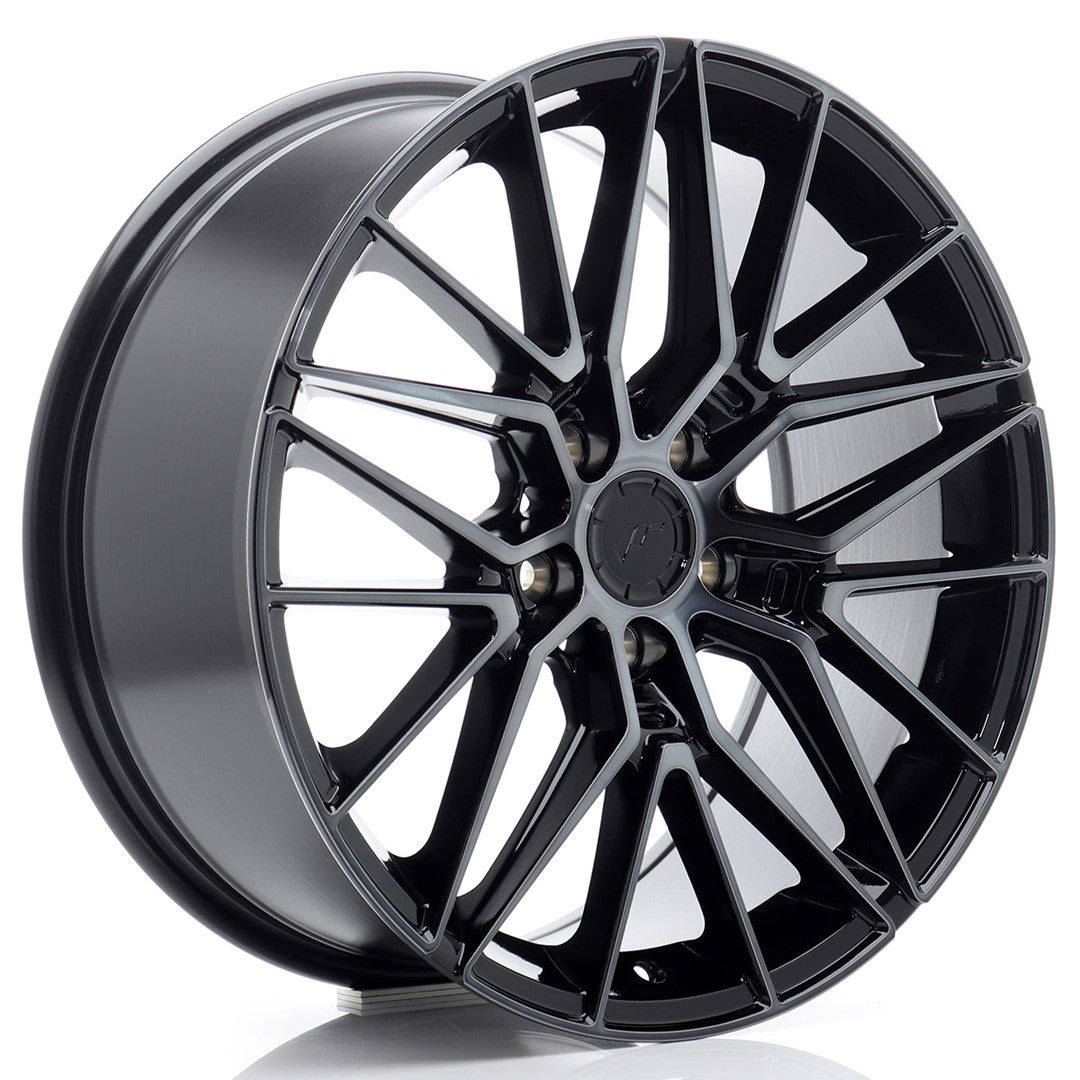 Llanta Japan Racing JR38 18x8 ET42 5x112 Black Machined w/ Tinted Face