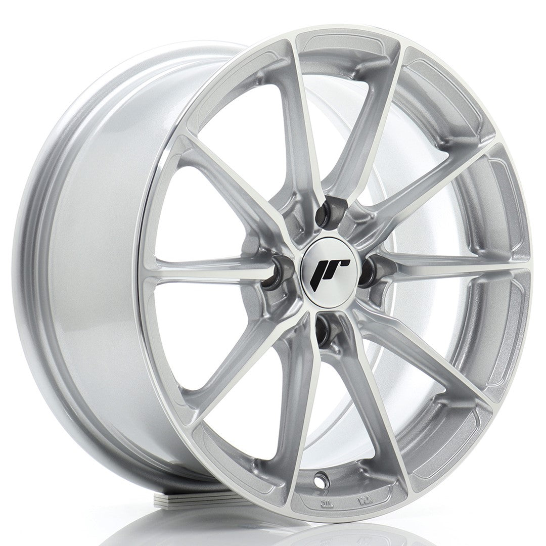 Llanta Japan Racing JR37 15x7 ET38 4x100 Silver Machined Face
