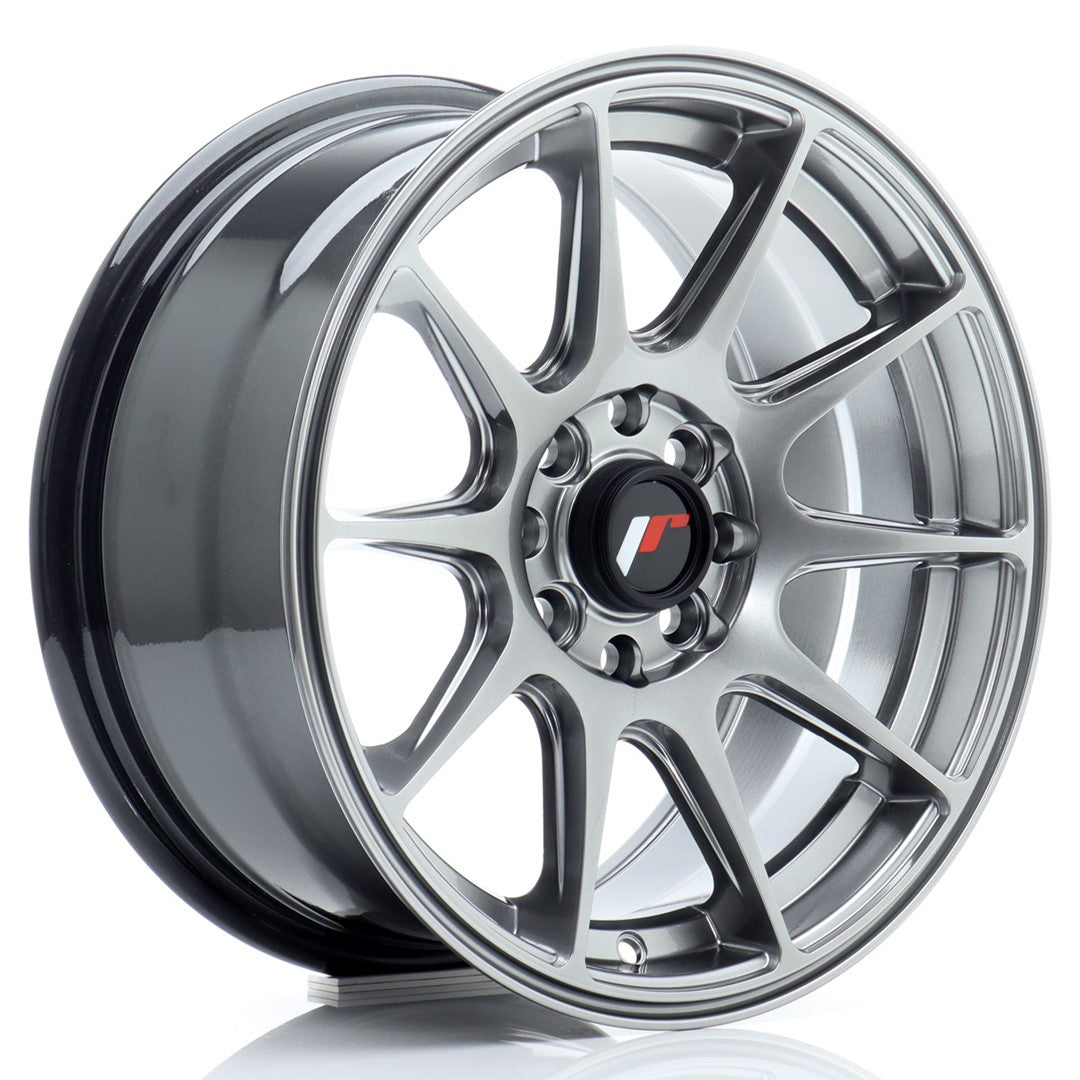 Llanta Japan Racing JR11 15x7 ET30 4x100/114 Hyper Black