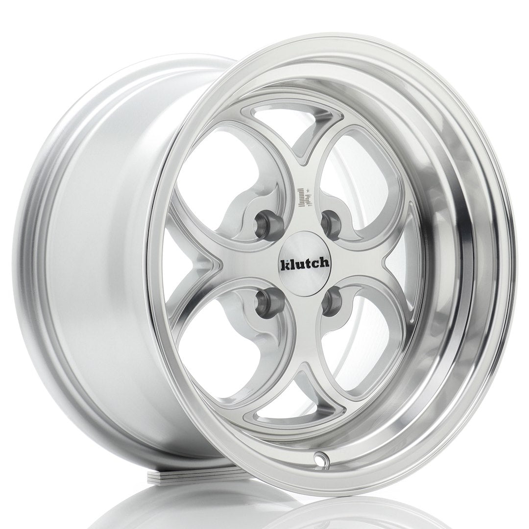 Klutch SL2 15x8,5 ET17 4x100 Silver Machined Face