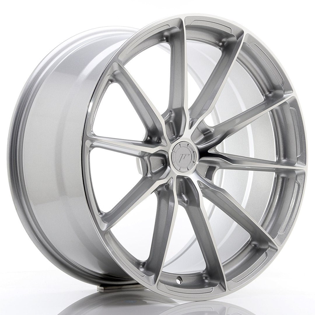 Llanta Japan Racing JR37 20x10 ET25 5x112 Silver Machined Face