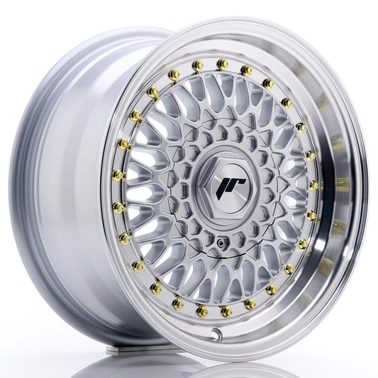 Llanta Japan Racing JR9 15x7 ET20 4x100/108 Silver w/ Machined Lip