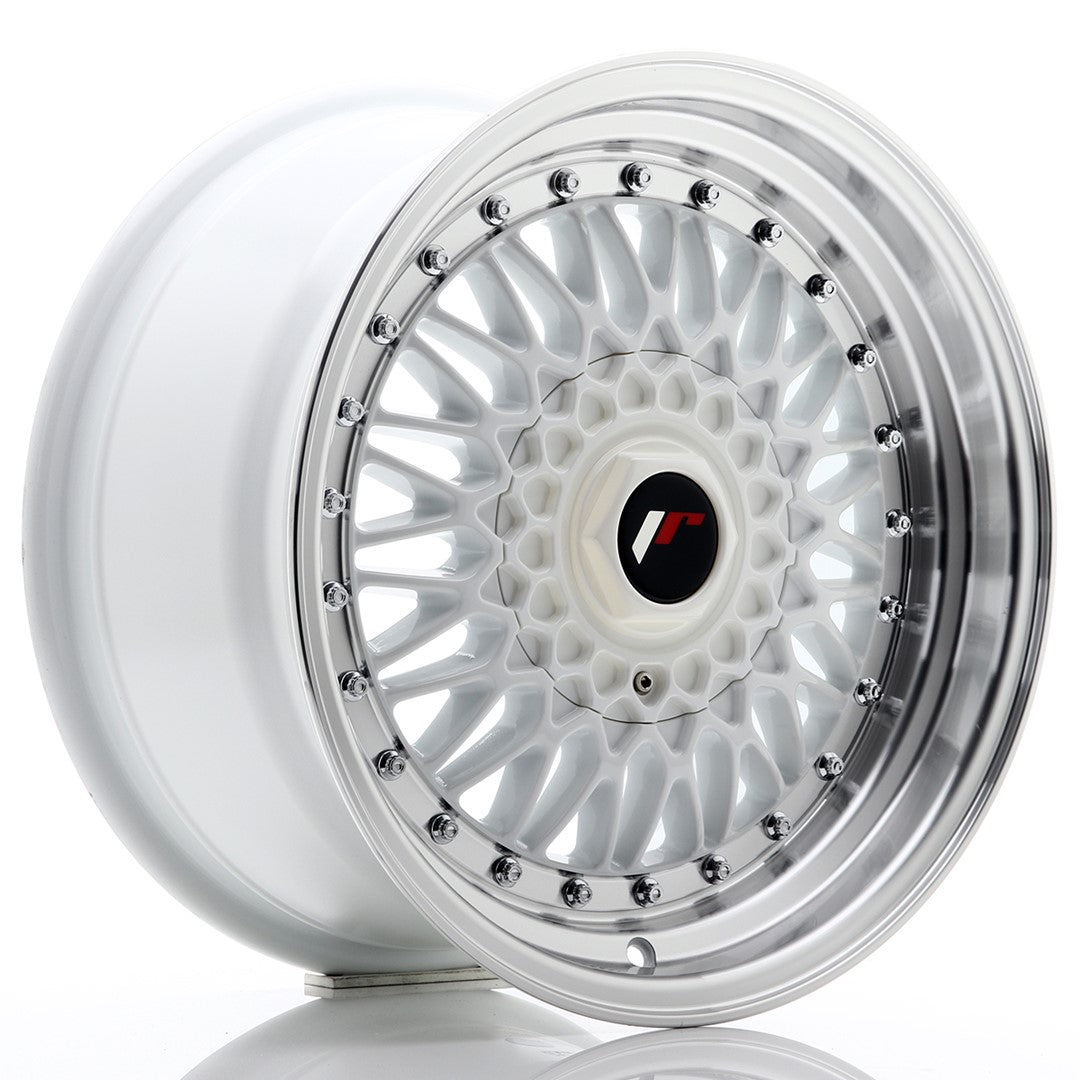 Llanta Japan Racing JR9 16x8 ET25 4x100/108 White w/ Machined Lip