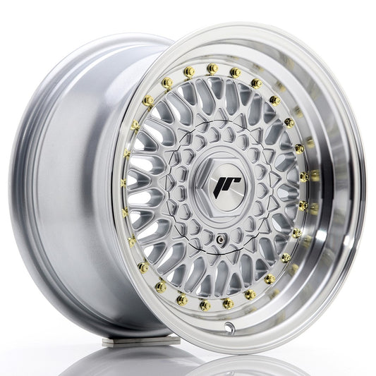 Llanta Japan Racing JR9 15x8 ET20 BLANK Silver w/ Machined Lip