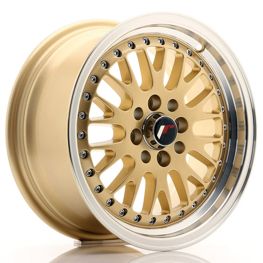 Llanta Japan Racing JR10 15x7 ET30 4x100/108 Gold w/ Machined Lip