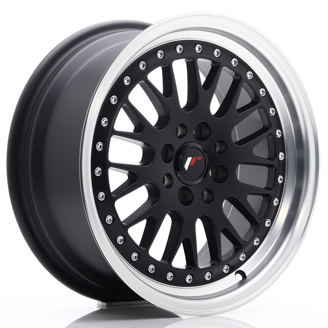 Llanta Japan Racing JR10 16x7 ET30 4x100/108 Matt Black w/ Machined Lip