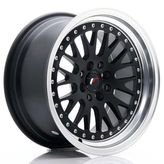 Llanta Japan Racing JR10 16x8 ET20 4x100/108 Matt Black w/ Machined Lip