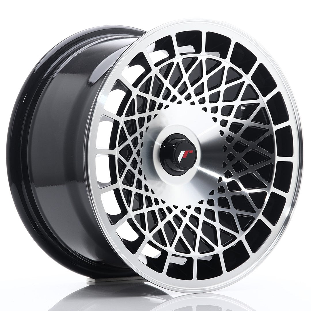 Llanta Japan Racing JR14 15x8 ET20-25 BLANK Gloss Black Machined Face
