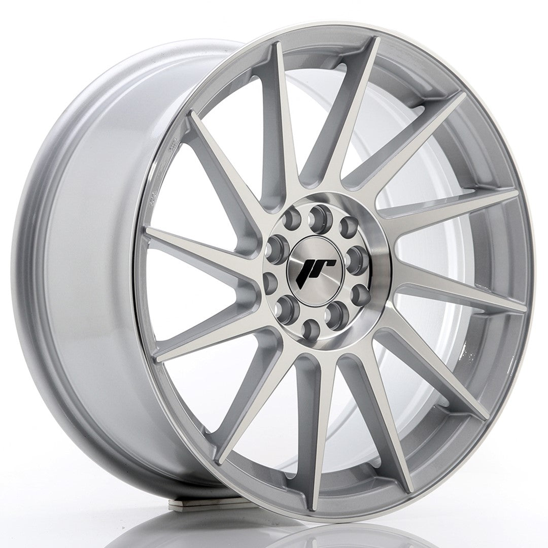 Llanta Japan Racing JR22 17x8 ET35 4x100/114 Silver Machined Face