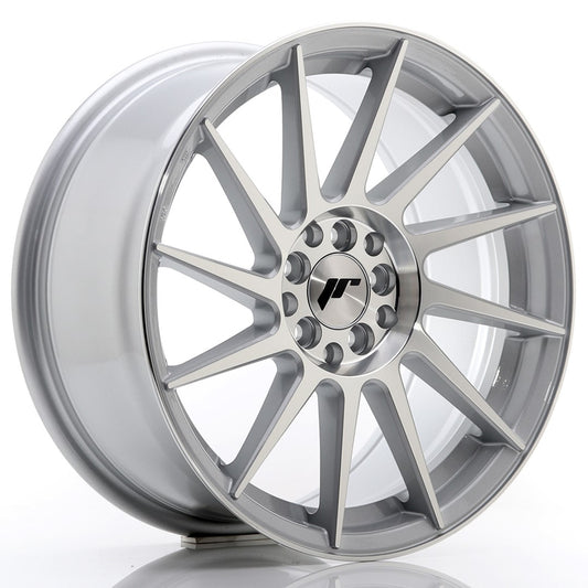 Llanta Japan Racing JR22 17x8 ET35 4x100/114 Silver Machined Face