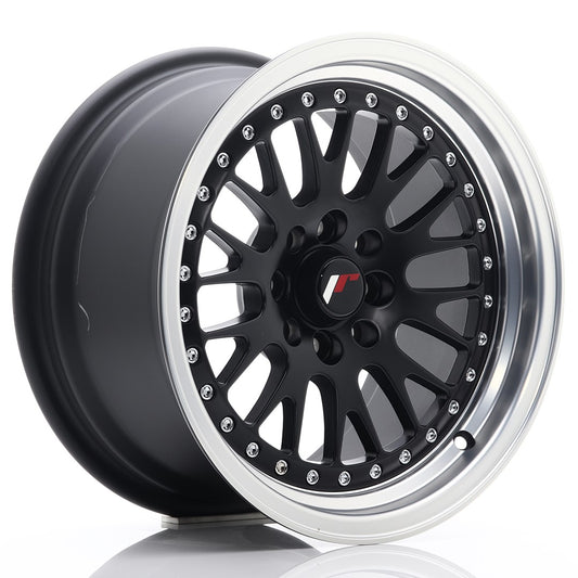 Llanta Japan Racing JR10 15x8 ET20 4x100/108 Matt Black w/ Machined Lip