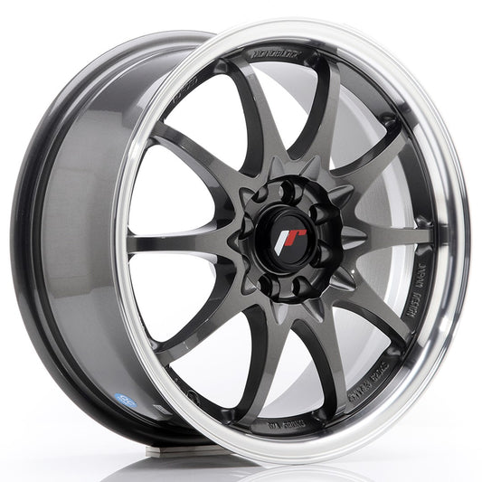 Llanta Japan Racing JR5 16x7 ET30 4x100/108 Gun Metal w/ Machined Lip