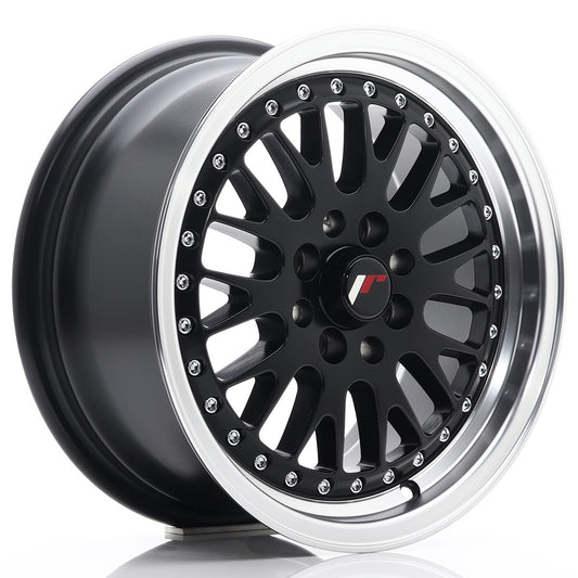 Llanta Japan Racing JR10 15x7 ET30 4x100/108 Matt Black w/ Machined Lip