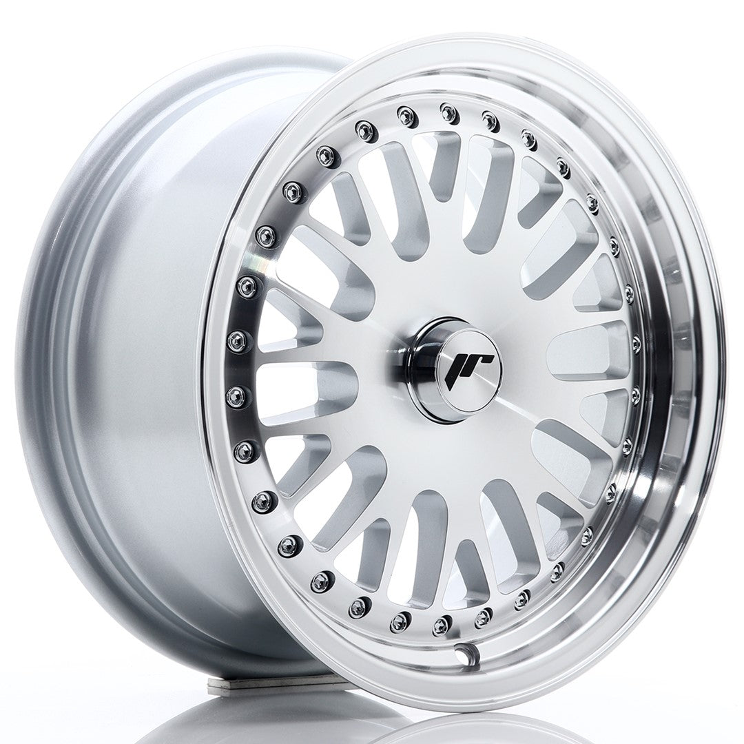 Llanta Japan Racing JR10 15x7 ET30 BLANK Silver Machined Face
