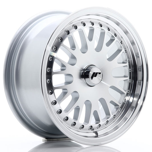 Llanta Japan Racing JR10 15x7 ET30 BLANK Silver Machined Face